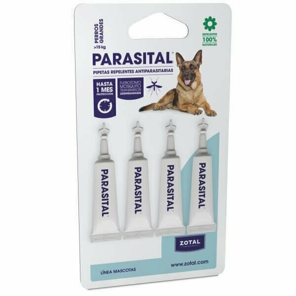 PARASITAL PIPETAS REPELENTE PERROS PARASITAL PERRO GRANDE 4 PIPETAS