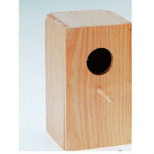 Nido de madera para agapornis