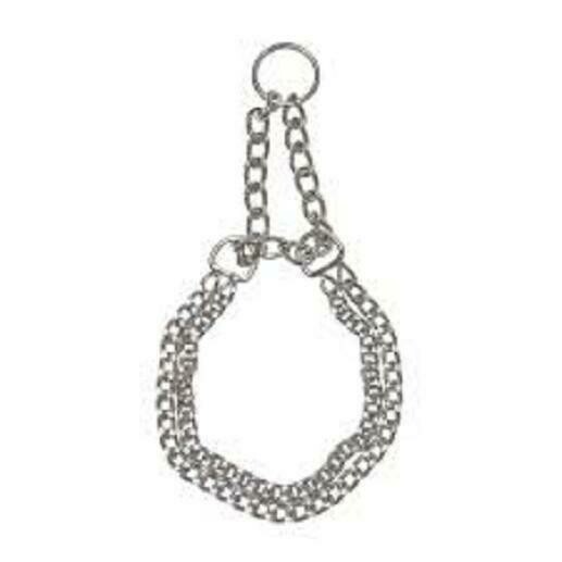 collar metalico doble eslabon para todas las razas de perros