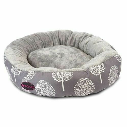 CAMA CUNA DE PERRO Y GATOS Donut "Winter trees" Grande. 73 x 12 cm.