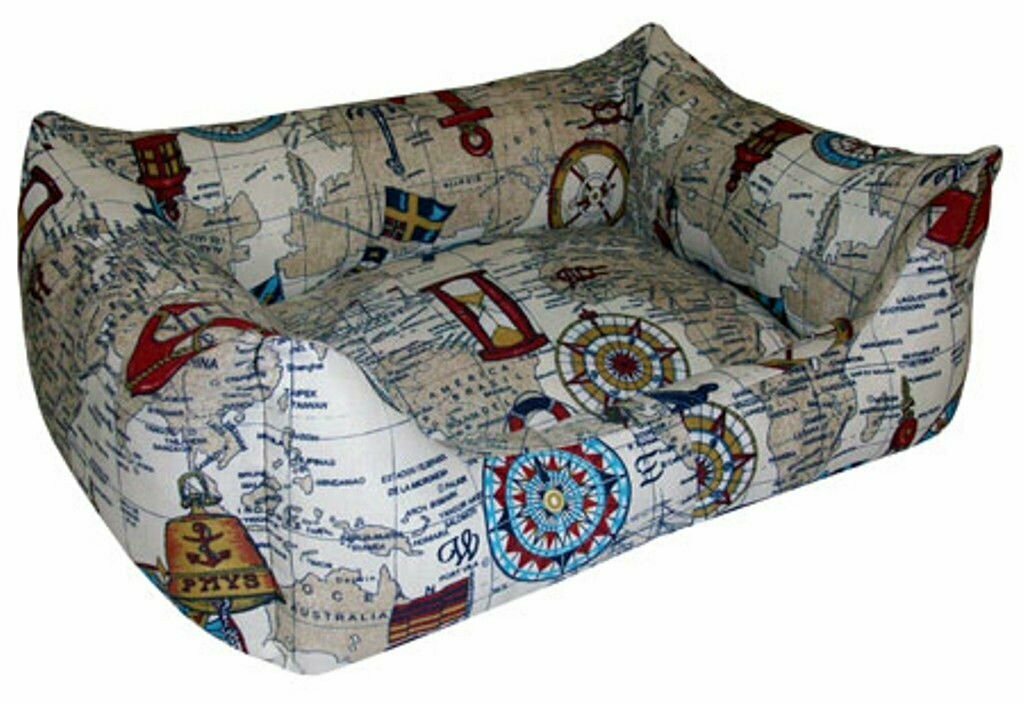 CAMA CUNA DE PERRO Y GATO 60X50CM ACOLCHADA DISTINTOS ESTAMPADOS
