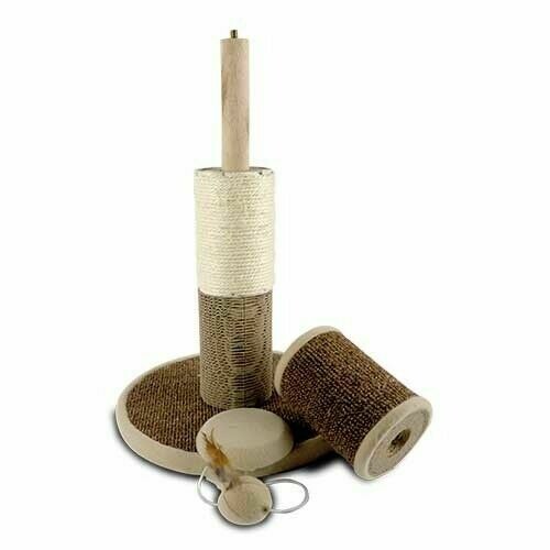 Rascador triple textura