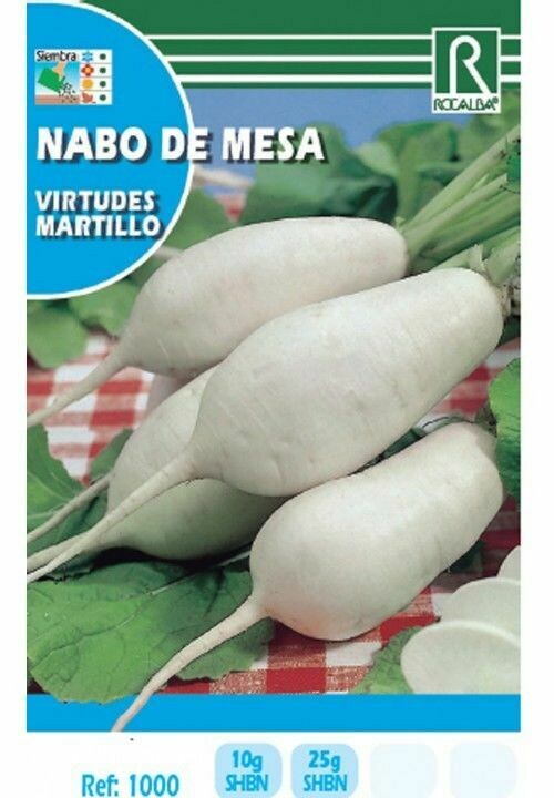 HORTALIZAS NABO DE MESA VIRTUDES MARTILLO