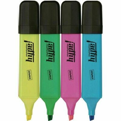 Marcador fluorescente, punta biselada, VERDE 2 ROTULADORES