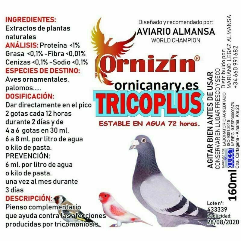 Ornizin tricoplus 160 ml