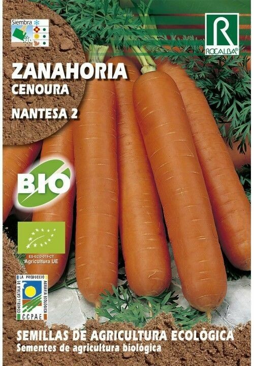 HORTALIZAS ECOLOGICAS ZANAHORIA NANTESA 2