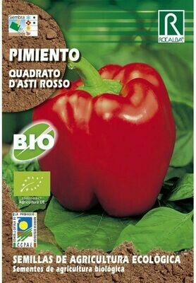 HORTALIZAS ECOLOGICAS PIMIENTO QUADRATO D'ASTI ROSSO