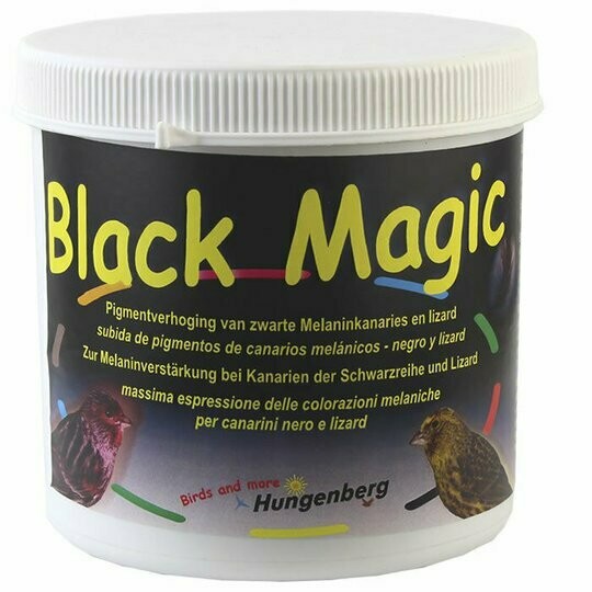 BLACK MAGIC 500 GR CANARIOS NEGROS, BRONCES, COBRES Y LIZARD
