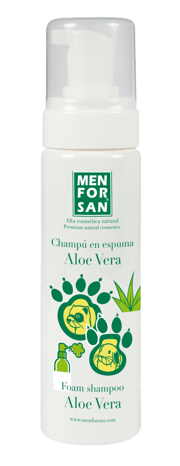 CHAMPÚ EN ESPUMA ALOE VERA PARA ROEDORES Y HURONES