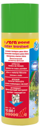 sera pond filter biostart