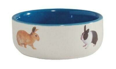 COMEDERO CERAMICA CON IMAGEN CONEJO