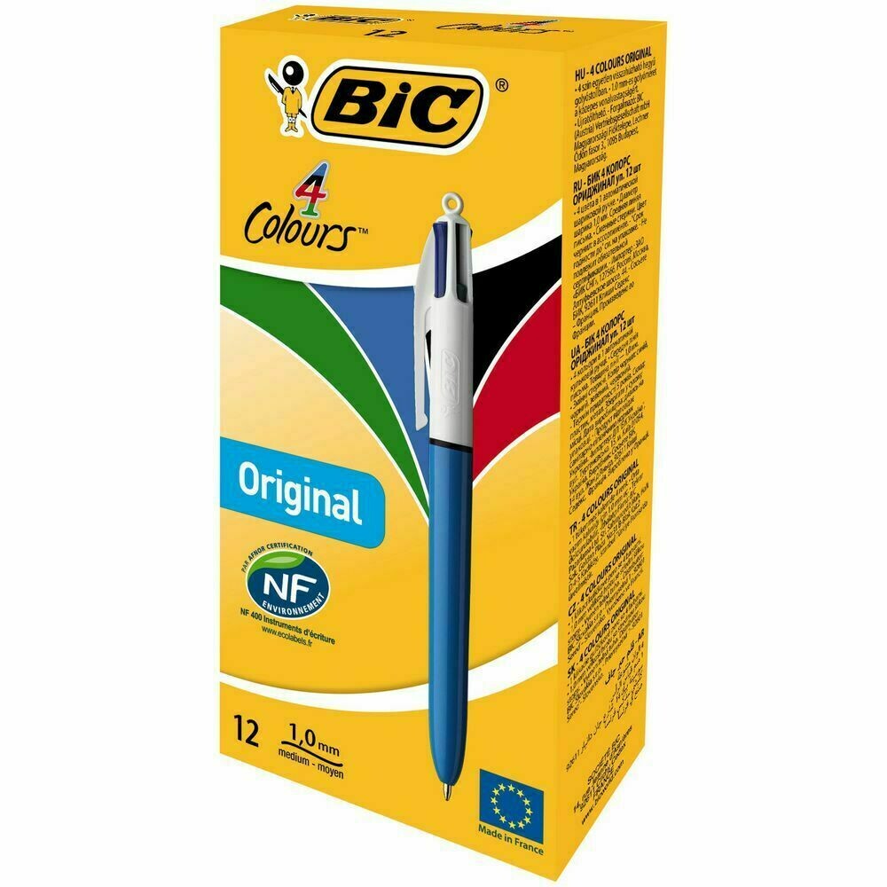 BiC 4 Colours Grip Bolígrafo retráctil de punta de bola 2 BOLIGRAFOS