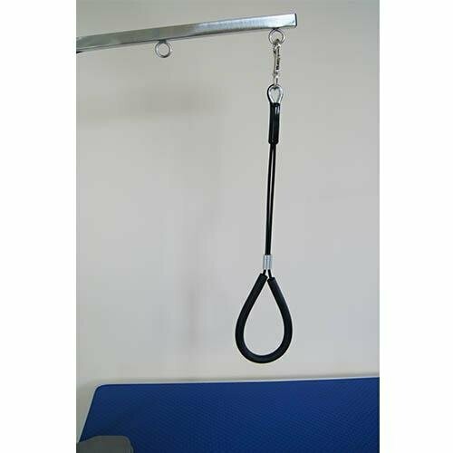 Lazo de horca en acero negro protegido