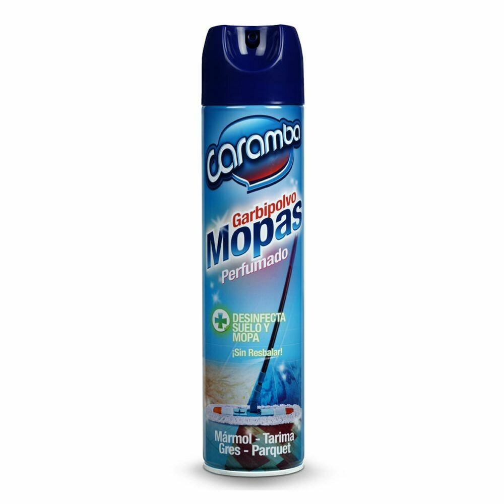 Caramba Garbipolvo Mopas, Impregnador de Mopas Desinfectante, 600 ml, Tapón Pulverizador, Perfumado