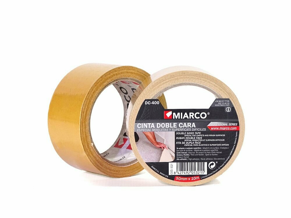 CINTA DE DOBLE CARA DC400 10M X 50 MM