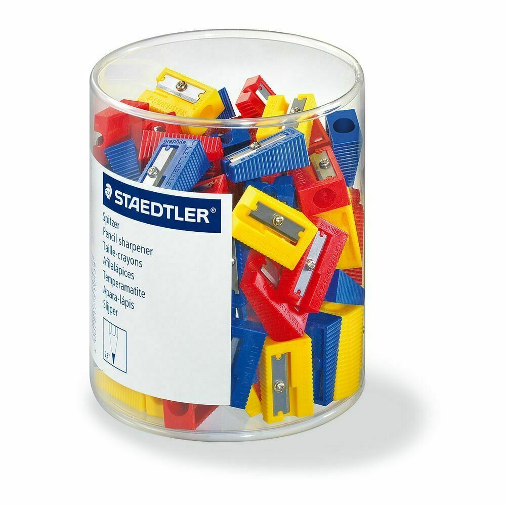 Staedtler Sacapuntas de plástico en colores variados 1 sacapuntas