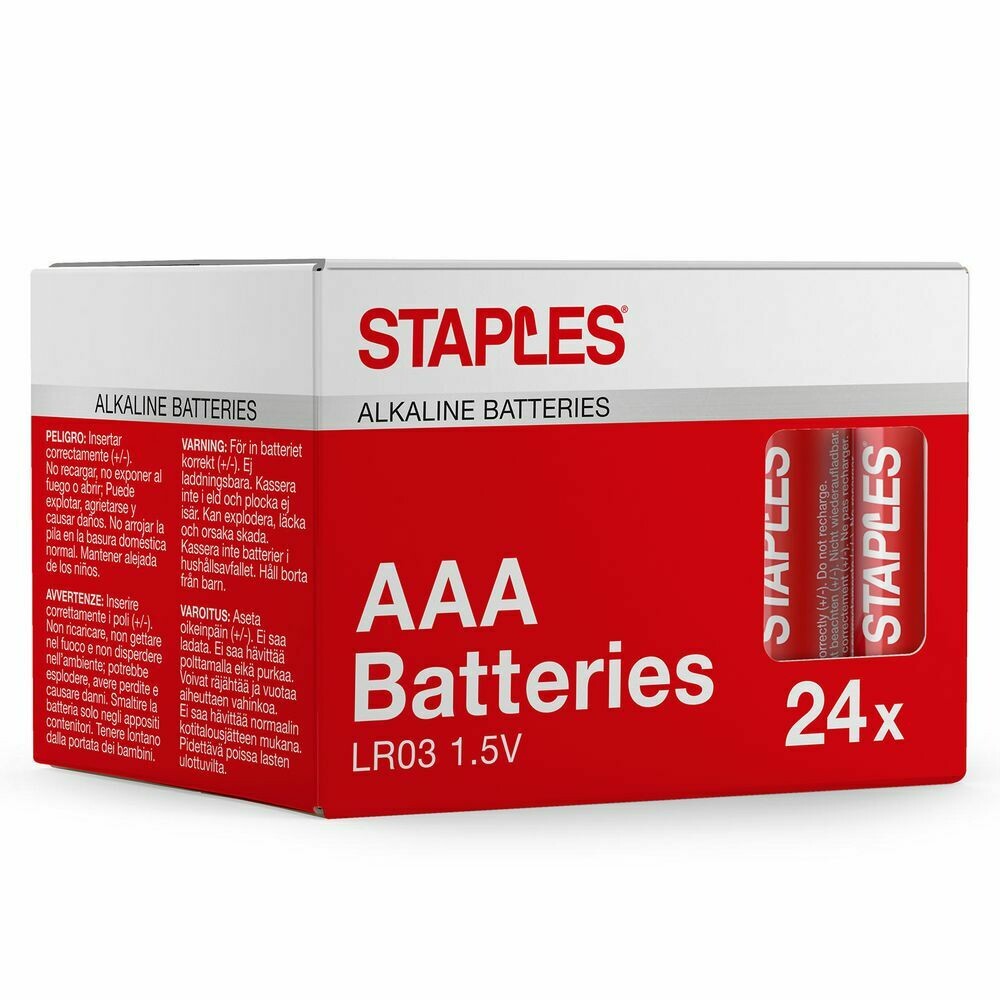 Pilas alcalinas AAA 1,50 V de 1150 mAh 24 PILAS