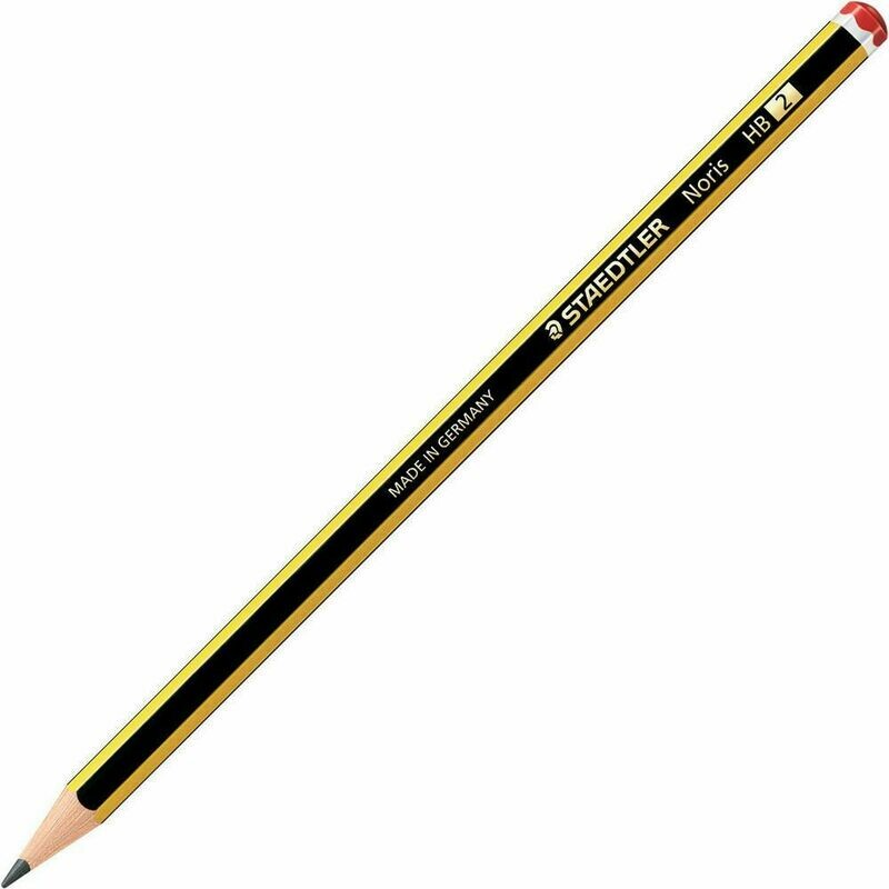 Staedtler Noris 120 Lápiz de grafito, mina HB, 3 UNIDADES