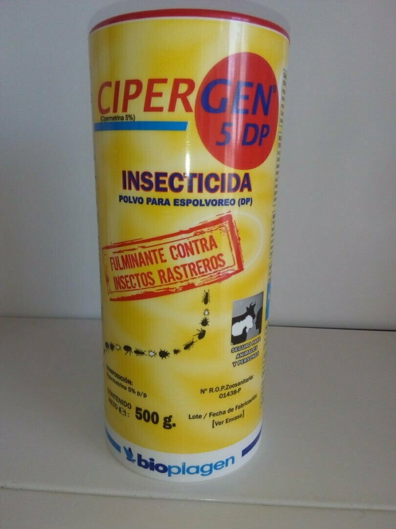 Insepticida , Cucaracha, chinches, Pulgas, Garrapatas,Hormigas, Ácaros 500 gr