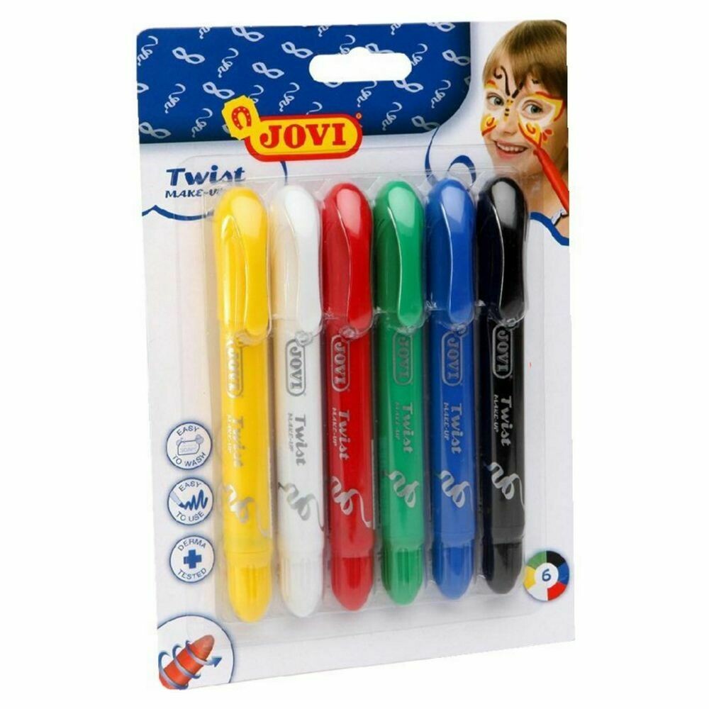 Crayones pintura facial JOVI surtido 6 unidades