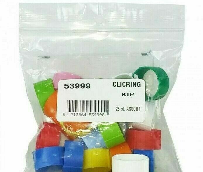 ANILLAS PARA GALLINA BLANCAS (25 UNDS)