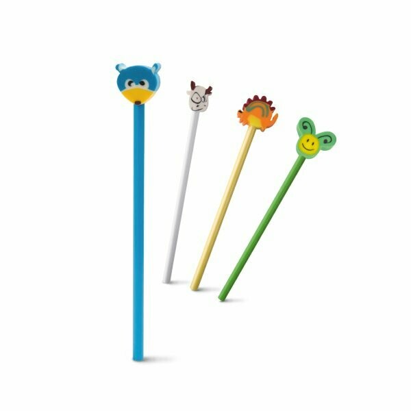 LAPICEROS DE COLORES CARITAS 4 UNIDADES