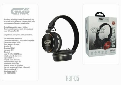 Auriculares Bluetooth Urban Style Micrófono Manos Libres Lector TF Control Multimedia Entrada Auxiliar Jack 3.5mm