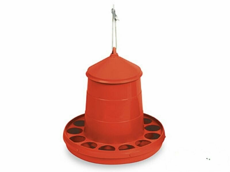 Tolva de plástico para aves 2 kg