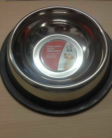 COMEDERO ACERO ANTIDESLIZANTE 0.2LTS 12 CMS
