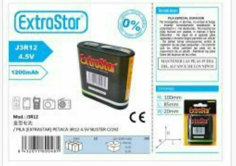 PILAS EXTRASTAR 4,5 V PETACA
