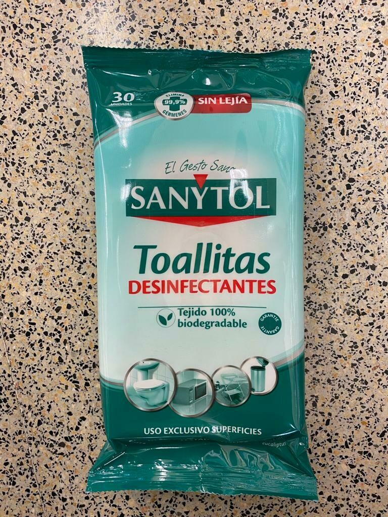 SANYTOL Toallitas desinfectantes multisuperficies 30 u