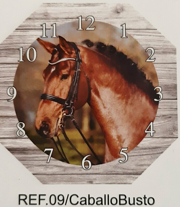 Reloj de Pared Busto Caballo