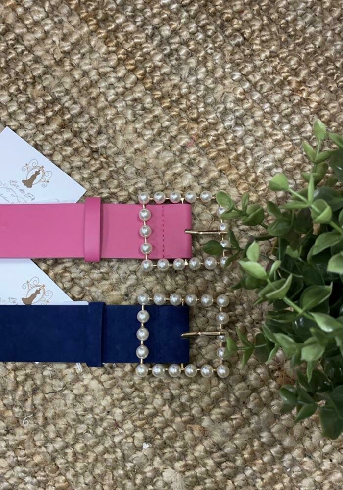 Cinturón Perla Rectangular