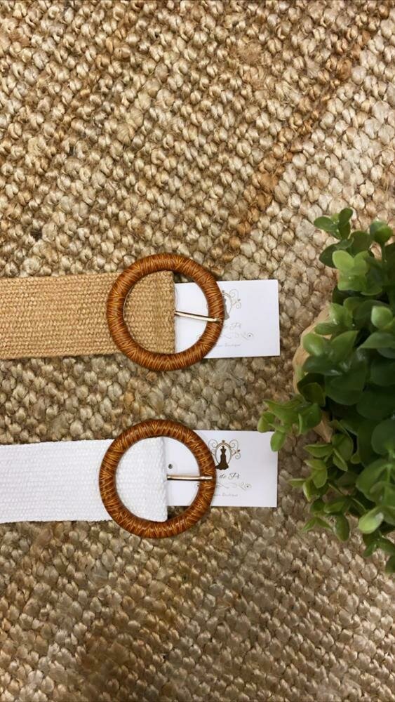 Cinturón Rafia Círculo