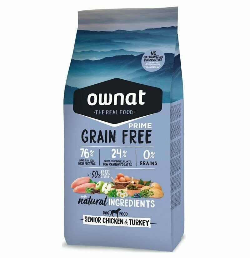 Ownat Prime Senior Grain Free (Pollo Y Pavo)