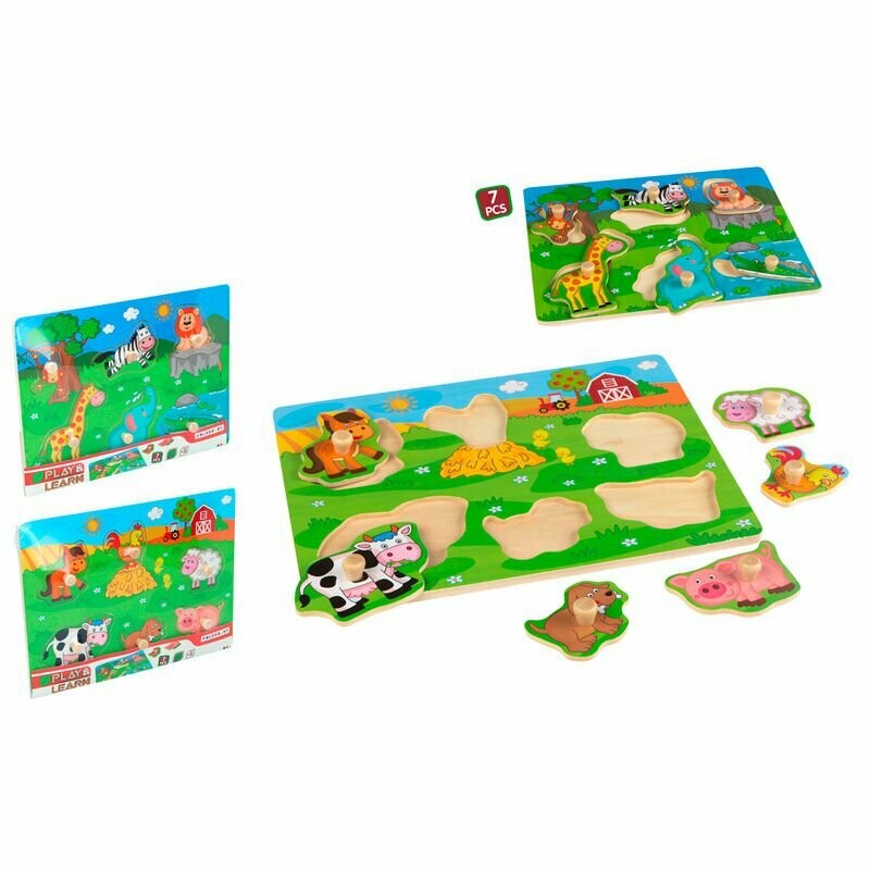 PUZZLE MADERA ANIMALES SURTIDO