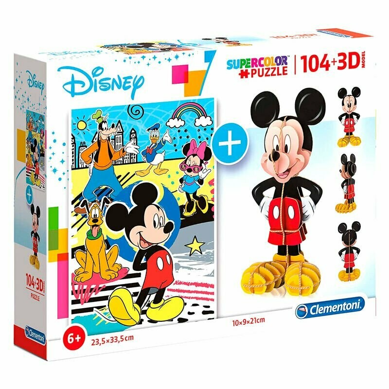 PUZZLE 104 + 3D MICKEY DISNEY 104PZS