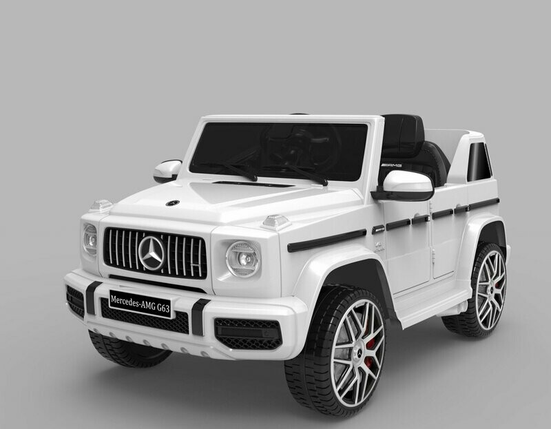 COCHE DE BATERÍA MERCEDES G63 12V , BLANCO -