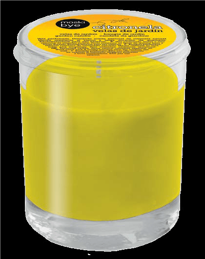 VELA VASO CRISTAL CON CITRONELA