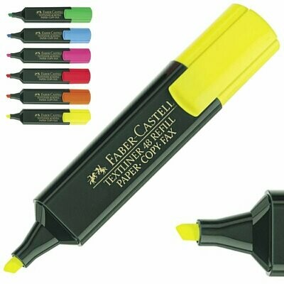 Marcador Faber-Castell 48 superfluorescente AMARILLO 2 marcadores