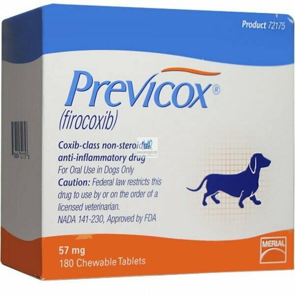 PREVICOX 57 mg 180 Comprimidos Antinflamatorio perros