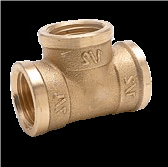 Te LATÓN HHH   1"Ø