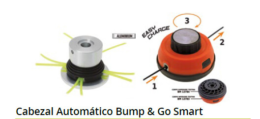 Cabezal Automático Bump & Go Smart Universal recarga fácil