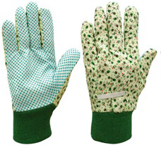 Guante De Jardín Algodón-Punteado Fantasía TALLA M