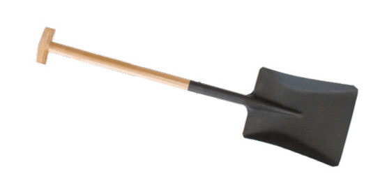 Pala Jardín Cuadrada Mango Muleta 32x23