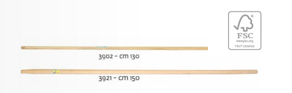 Mango Rastrillo madera con rosca 130 cm