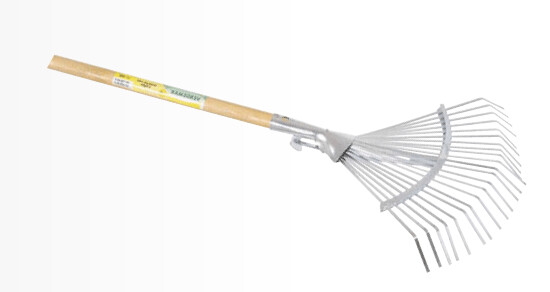 Escoba Metal Fija Con Mango Madera 120 cm