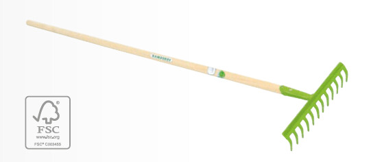 Rastrillo Con Mango Madera 130 Cm 14 dientes