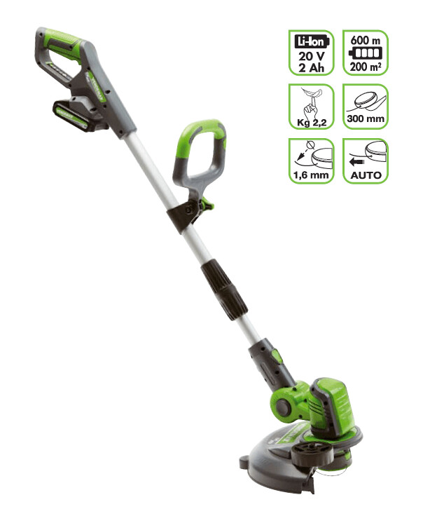 Cabezal De Repuesto Cortabordes a Bateria PT20 20V 2Ah