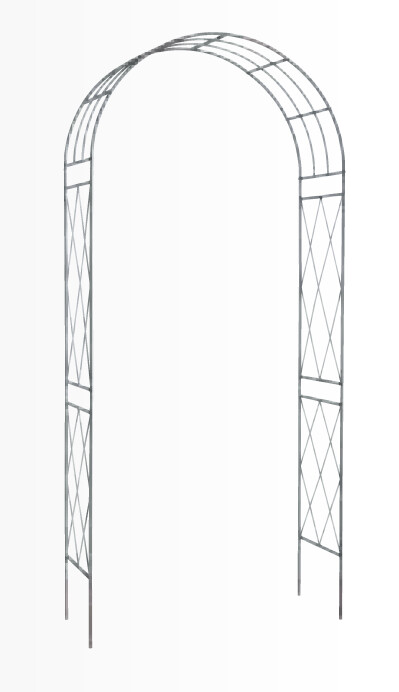 Arco Jardín Decorativo Acero Antracita 36 x 110 x H 225 cm